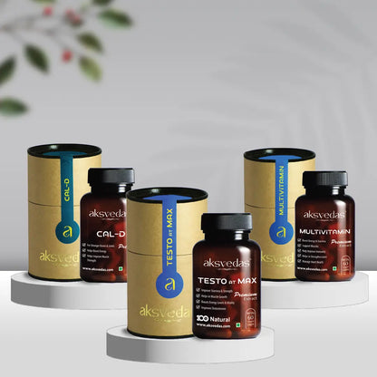 PowerPulse Gym Performance kit | Multivitamin + testo At Max + Cal-D